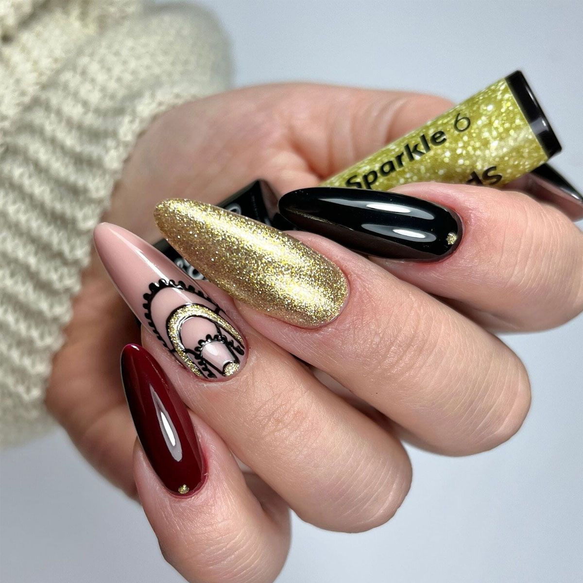 Claresa uv led gellak 5ml glitter 6