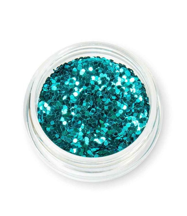 Claresa glitterpoeder disco blue lagune 1st.