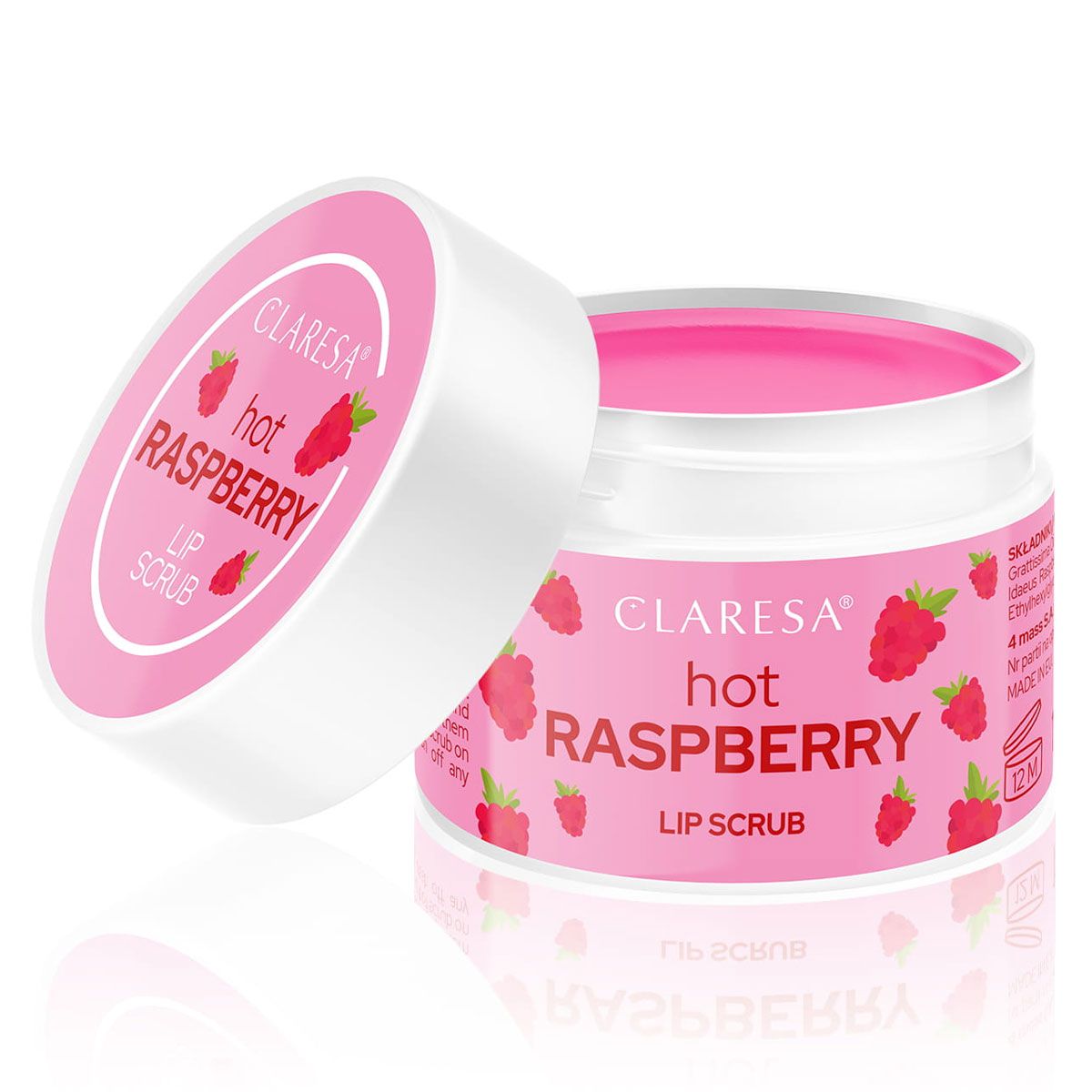 Claresa lipscrub warme framboos 15gr.