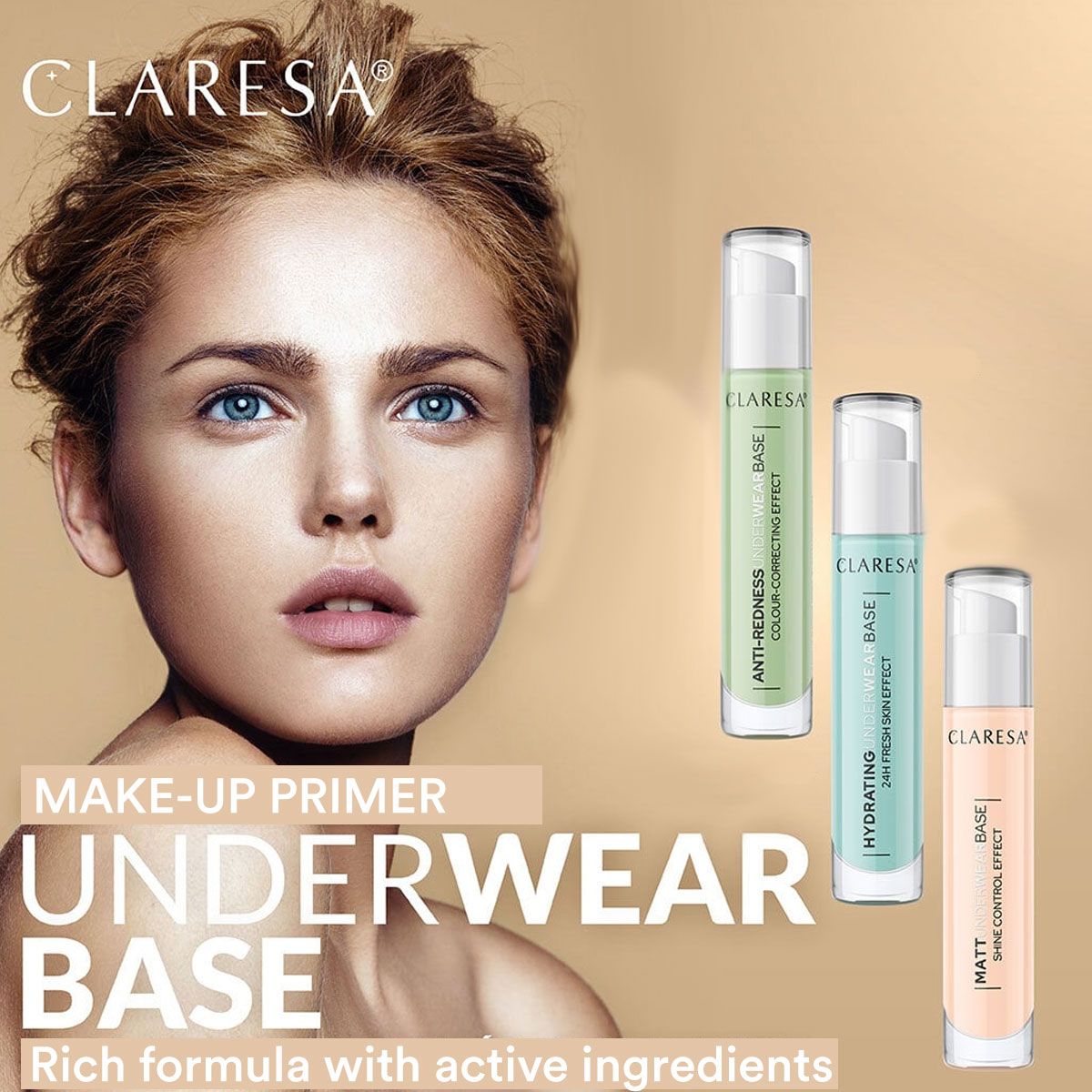 Claresa hydraterende ondergoed basisprimer 34gr.