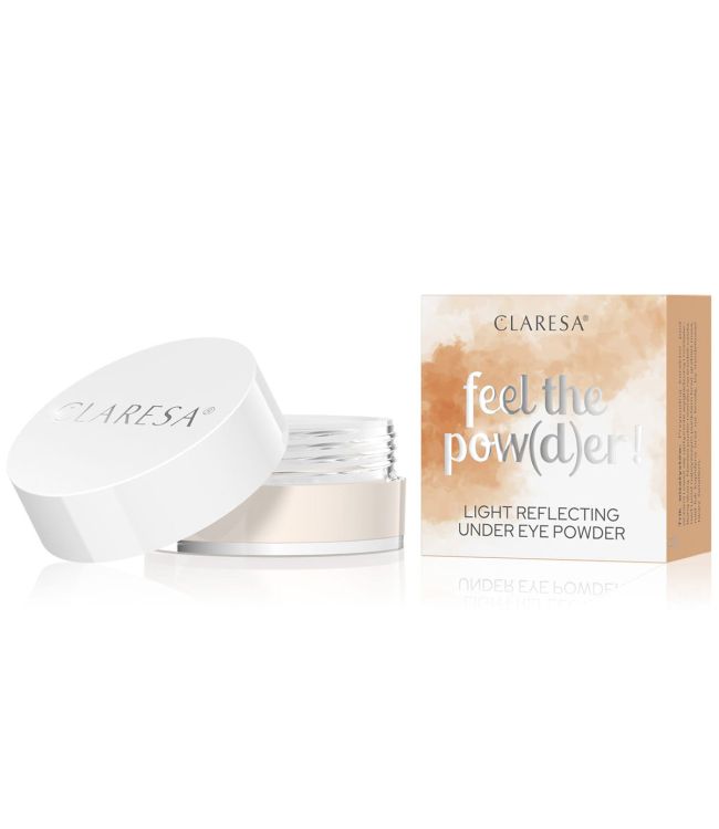 Claresa feel the pow(d)er! lichtreflecterende poeder voor onder de ogen, 6 gram.