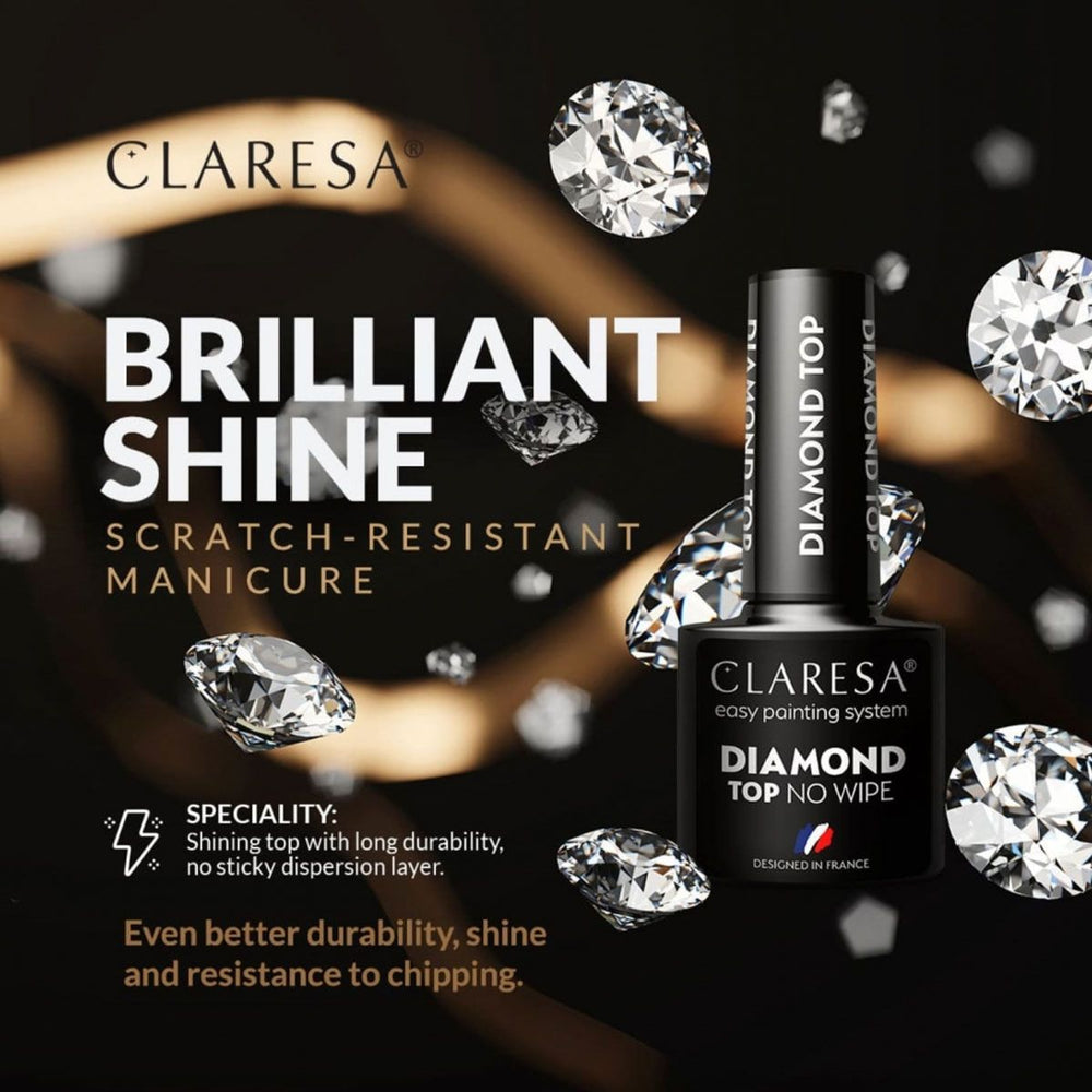 Claresa top coat diamant zonder vegen 5ml