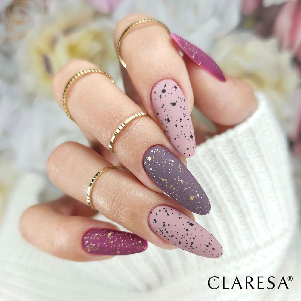 Claresa top coat bubble gold mat geen vegen 5ml