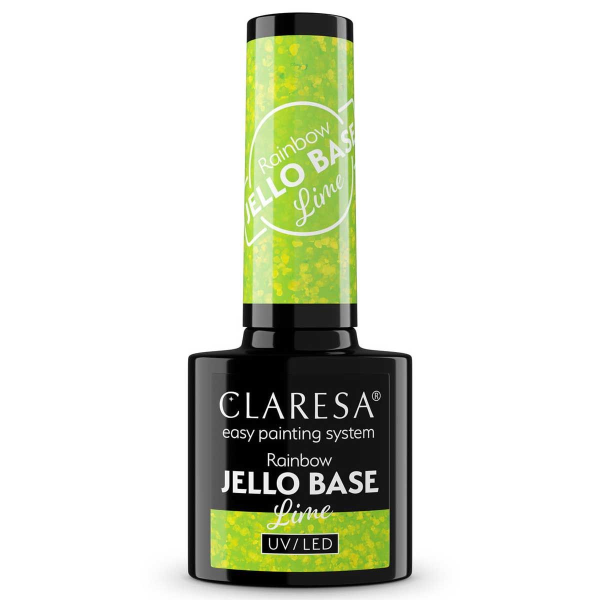 Claresa regenboog jello base coat limoen 5ml