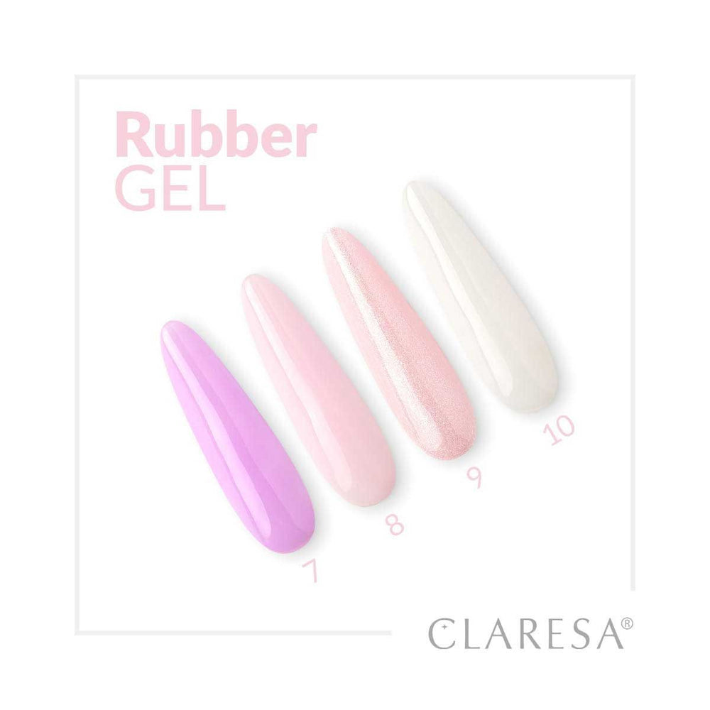 Claresa rubber gel 8 ballerina roze 90gr.