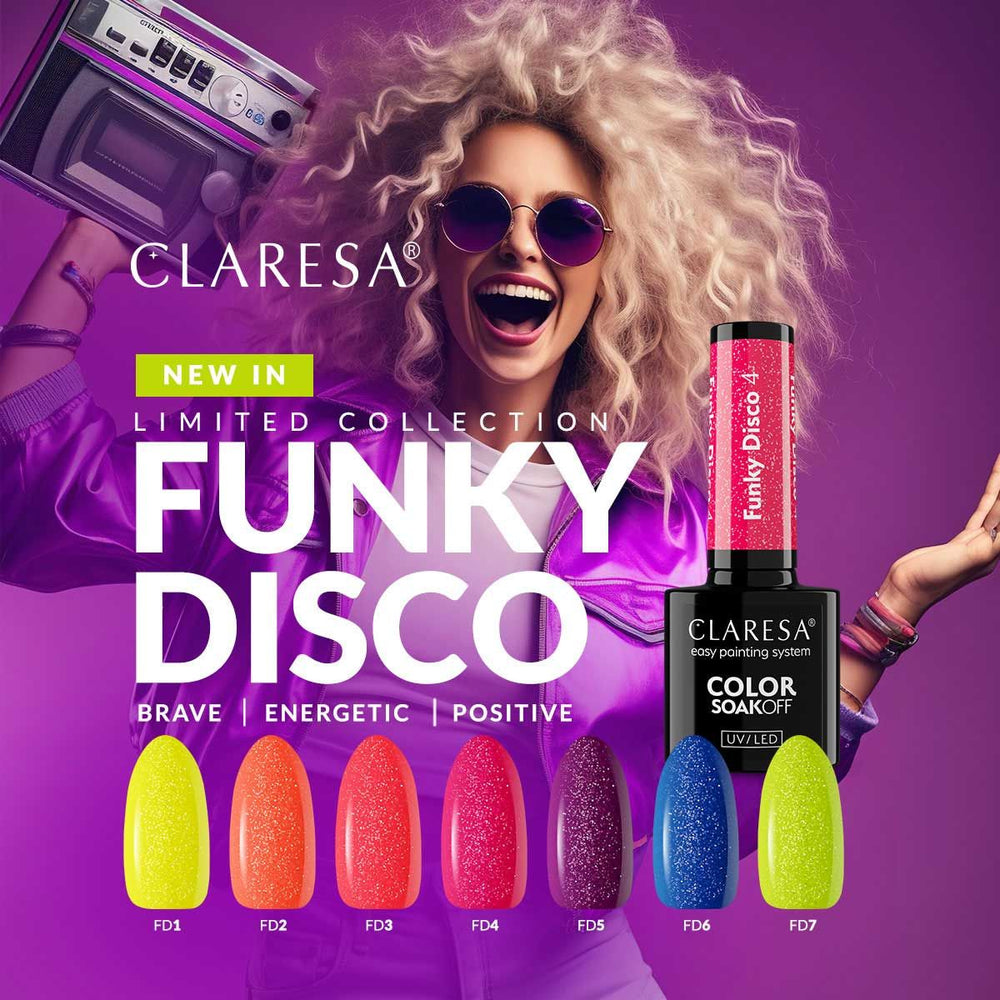 Claresa uv led gellak 5ml funky disco 7 lime light