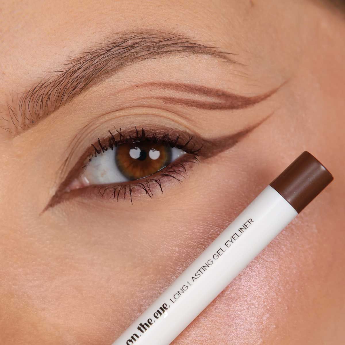 Claresa oogvriendelijke, langdurige gel eyeliner 02 bruine lotus
