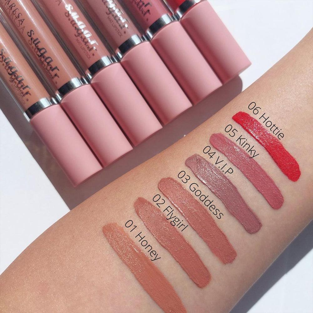 Claresa matte vloeibare lippenstift suiker 05 kinky 5ml