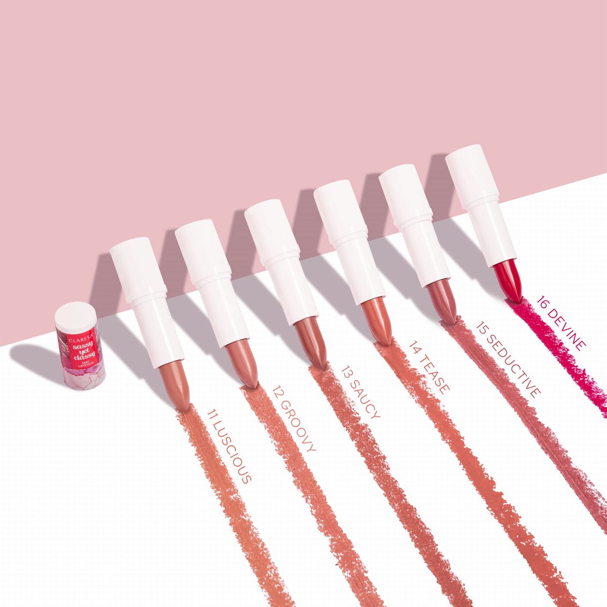 Claresa matte lippenstift, pittig maar stijlvol 13 pittig 4ml