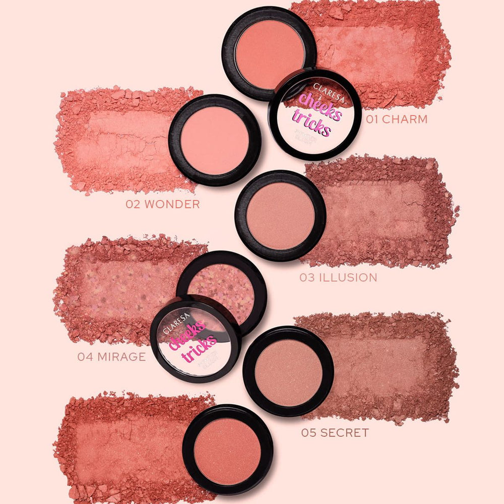 Claresa cheeks tricks poeder blush 06 lure 4gr.