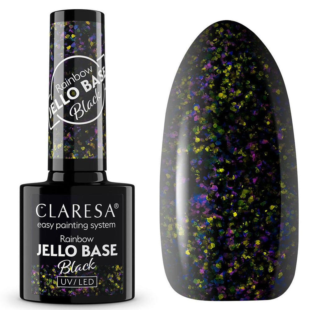 Claresa regenboog jello basislaag zwart 5ml