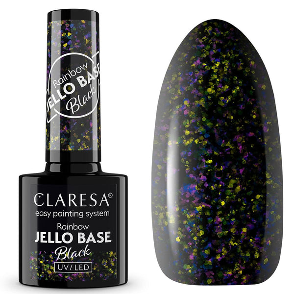 Claresa rainbow jello base coat black 5ml