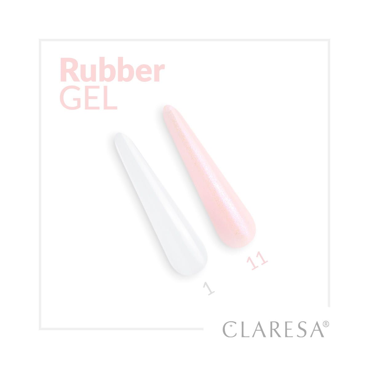 Claresa rubbergel 1 transparant 90gr.