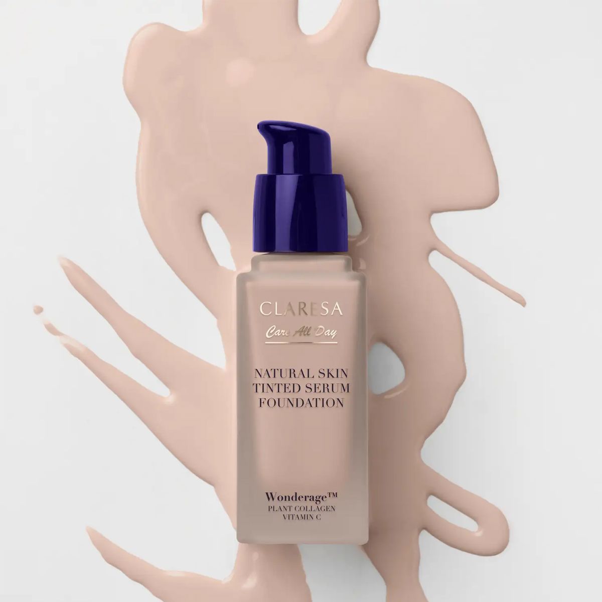 Claresa natuurlijke getinte serum foundation 1c licht koel 32ml
