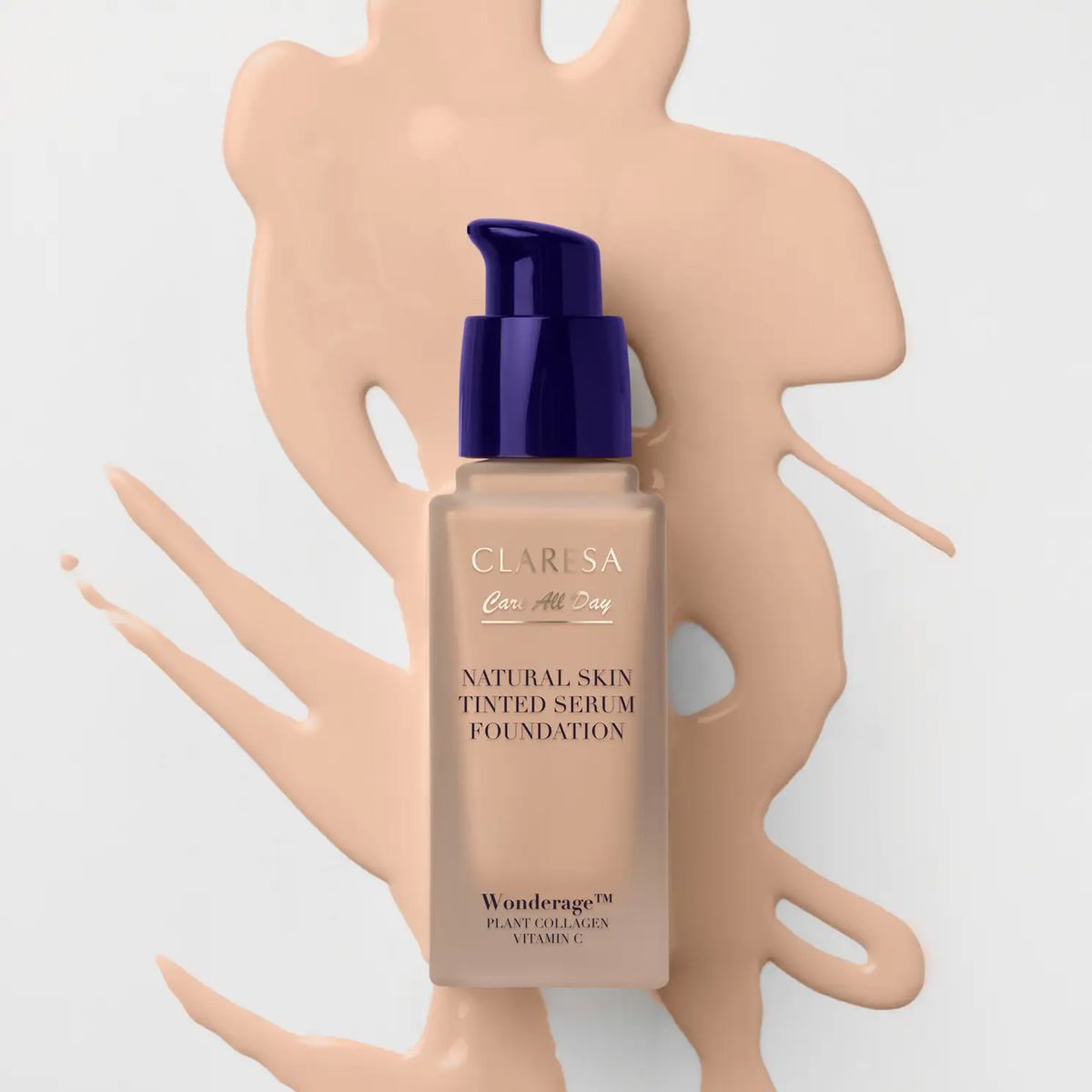 Claresa natuurlijke huidtint serum foundation 2n medium neutraal 32ml
