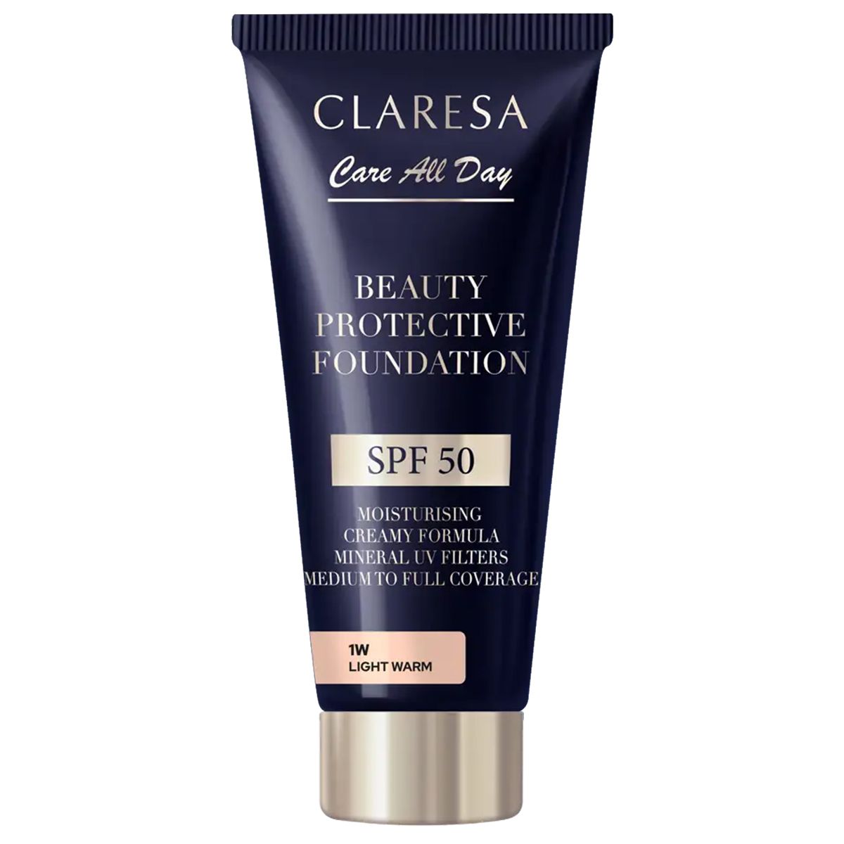 Claresa beauty beschermende foundation spf 50 1w licht warm 30ml