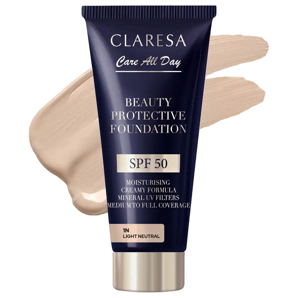 Claresa beauty beschermende foundation spf 50 1n licht neutraal 30ml