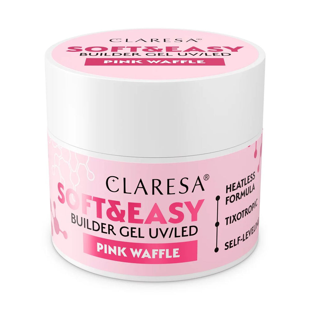 Claresa keratine soft easy builder gel pink waffle 12gr.