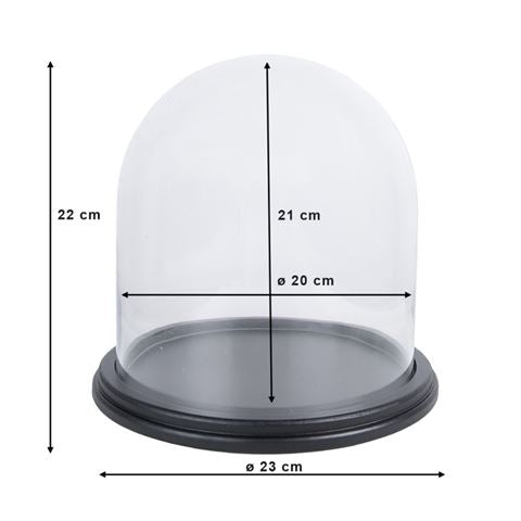 Clayre eef stolp 6gl3478 transparant 23x22 cm