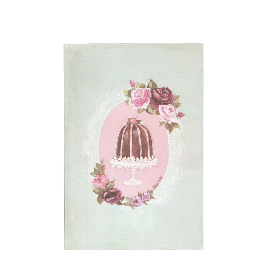 Clayre eef wanddecoratie vintage hout 20x30x3cm