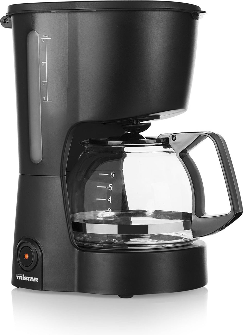 Tristar koffiezetapparaat 6-kops 600w zwart, met schenkkan van 0,6l (camping)
