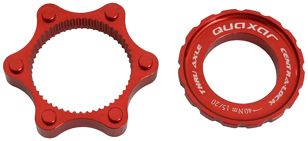 Quaxar cnc centerlock adapter for 15 20mm axle