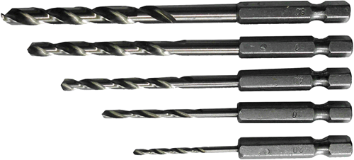 Connex set staalboren 2-6mm 6k 5dlg blauw - cox978205
