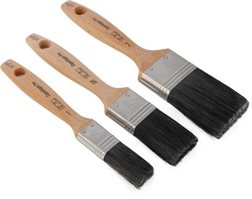 Copenhagen pro kwastenset - platte kwast - maat 1-1,5-2 - synthetisch haar - 3-delig - fsc houten steel - 23.900.04