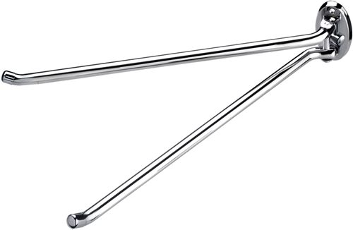 Cornat handdoekhouder rond 2dlg ch - t319644