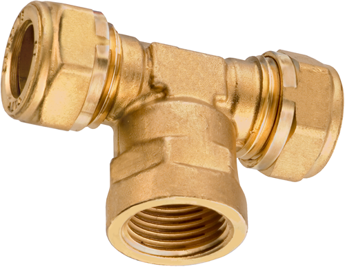 Cornat knelkoppeling ms t-stuk 22x1 2x22mm - tec583696