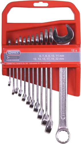 Connex set steek-ringsleutels 12dlg 6-22mm - cox539612