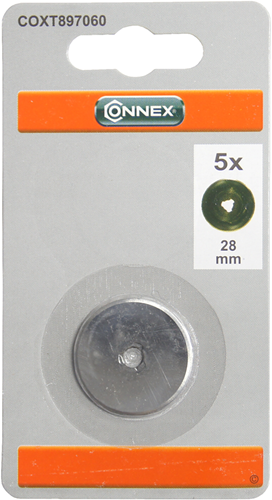 Connex vervangmesje roterend mes 28mm 5st - coxt897060