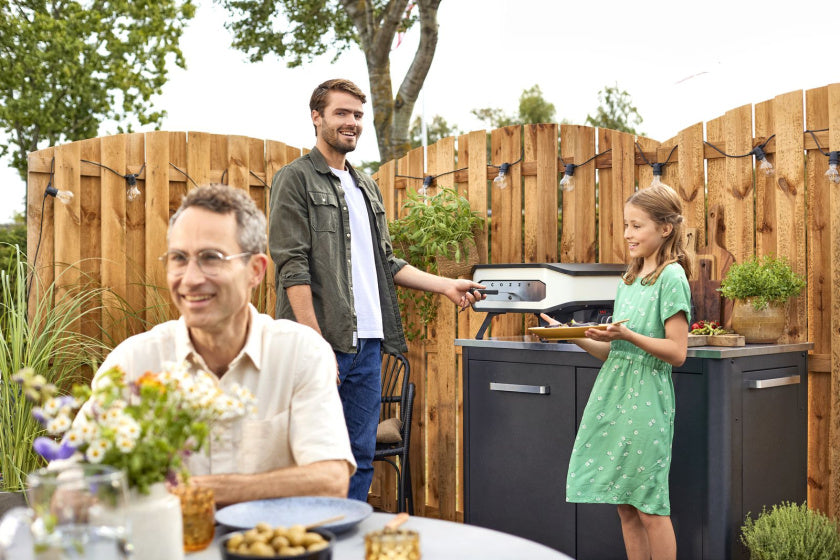 Elektrische pizzaoven 13'' met pizzasteen 2200W zwart