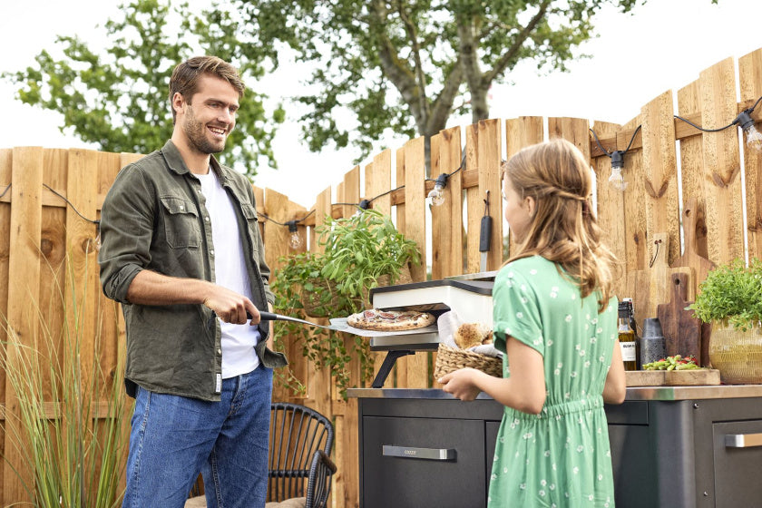 Elektrische pizzaoven 13'' met pizzasteen 2200W zwart