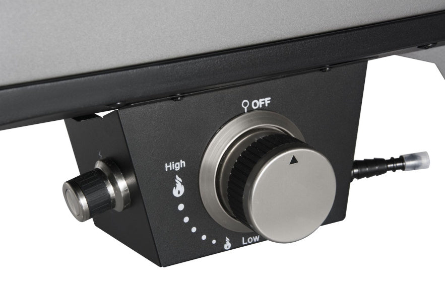 Gas pizzaoven 17'' met pizzasteen 8kW zwart grijs