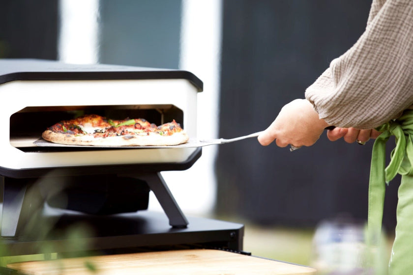 Cozze Pizzaschep Aluminium 65 cm zilver zwart