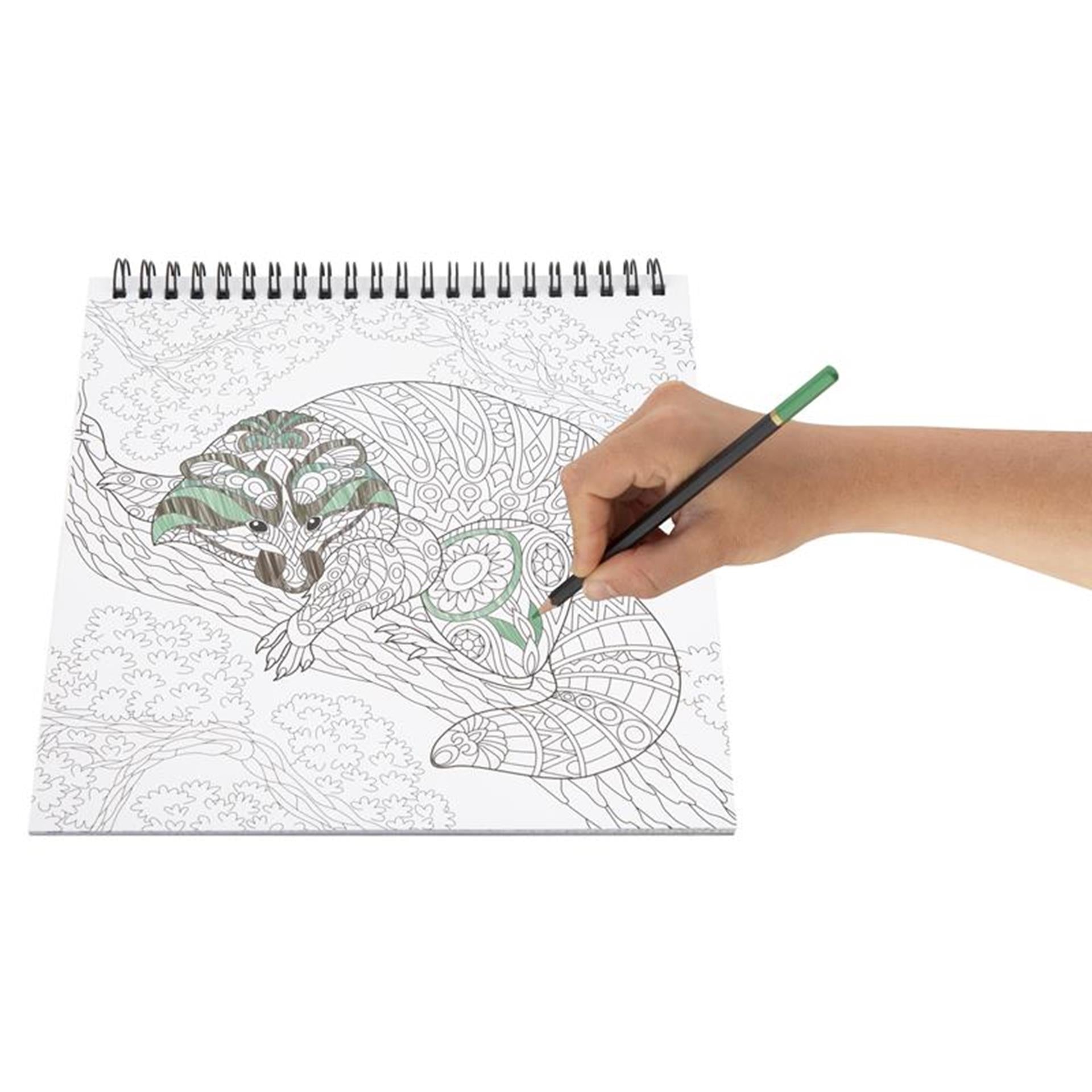 Grafix craft id kleurboek 21x20cm, 24 vel assor