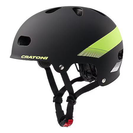 Helm Cratoni C-Mate Jr. zwart-limoen mat | SM