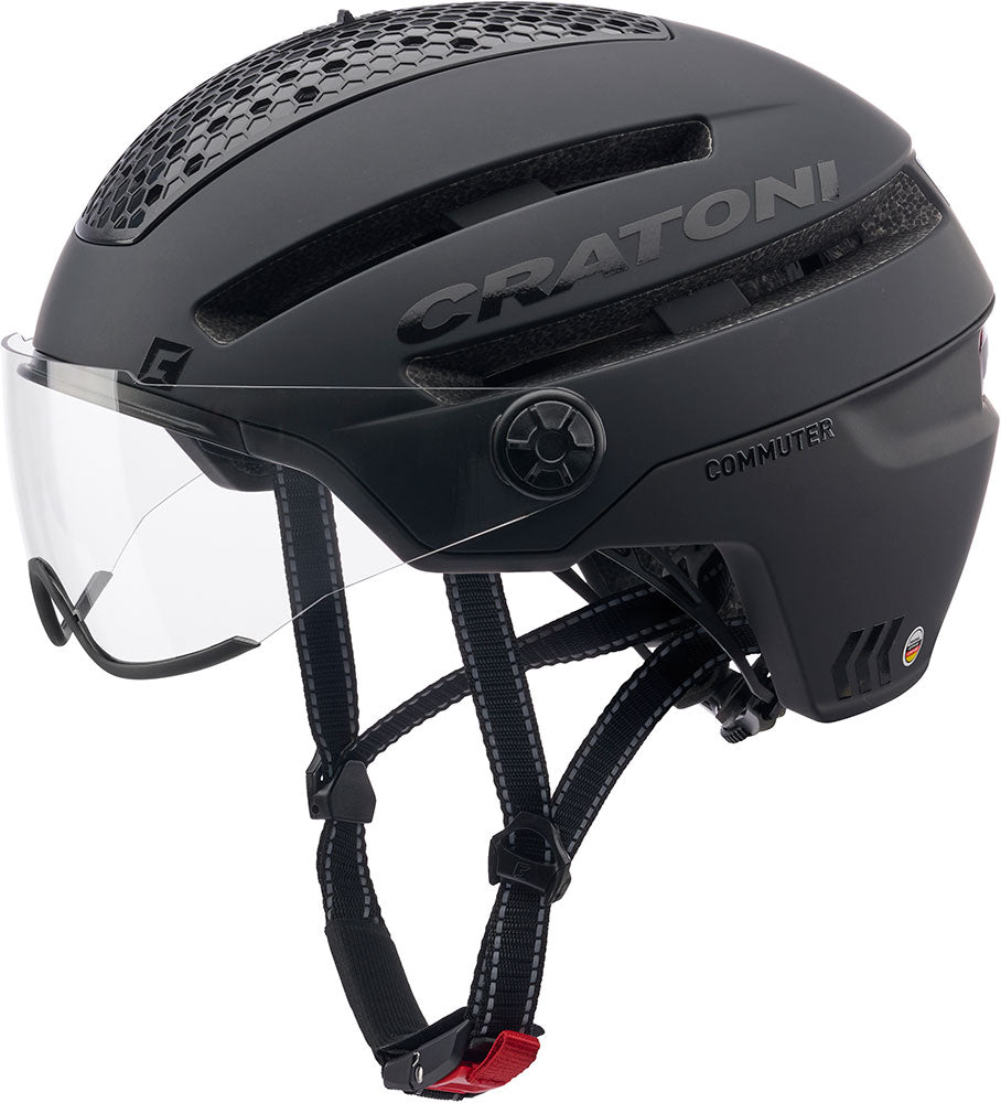 Cratoni helm commuter zwart mat sm