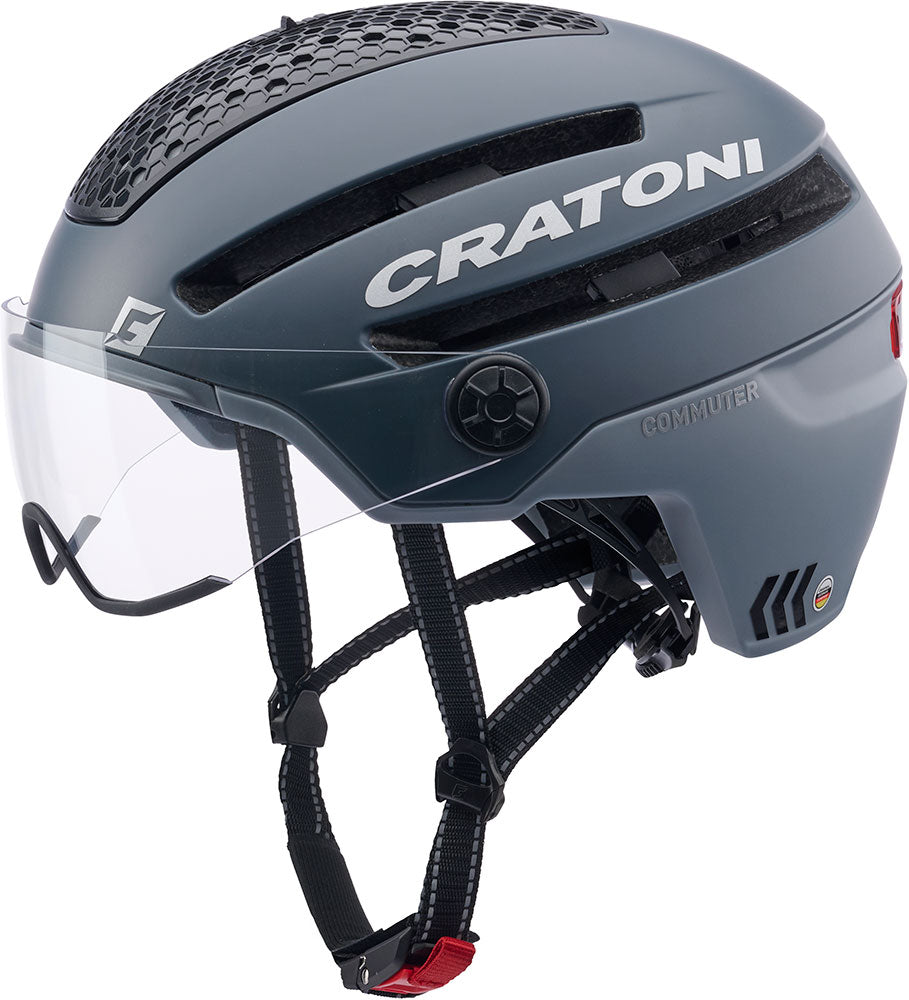 Cratoni helm commuter grijs mat ml