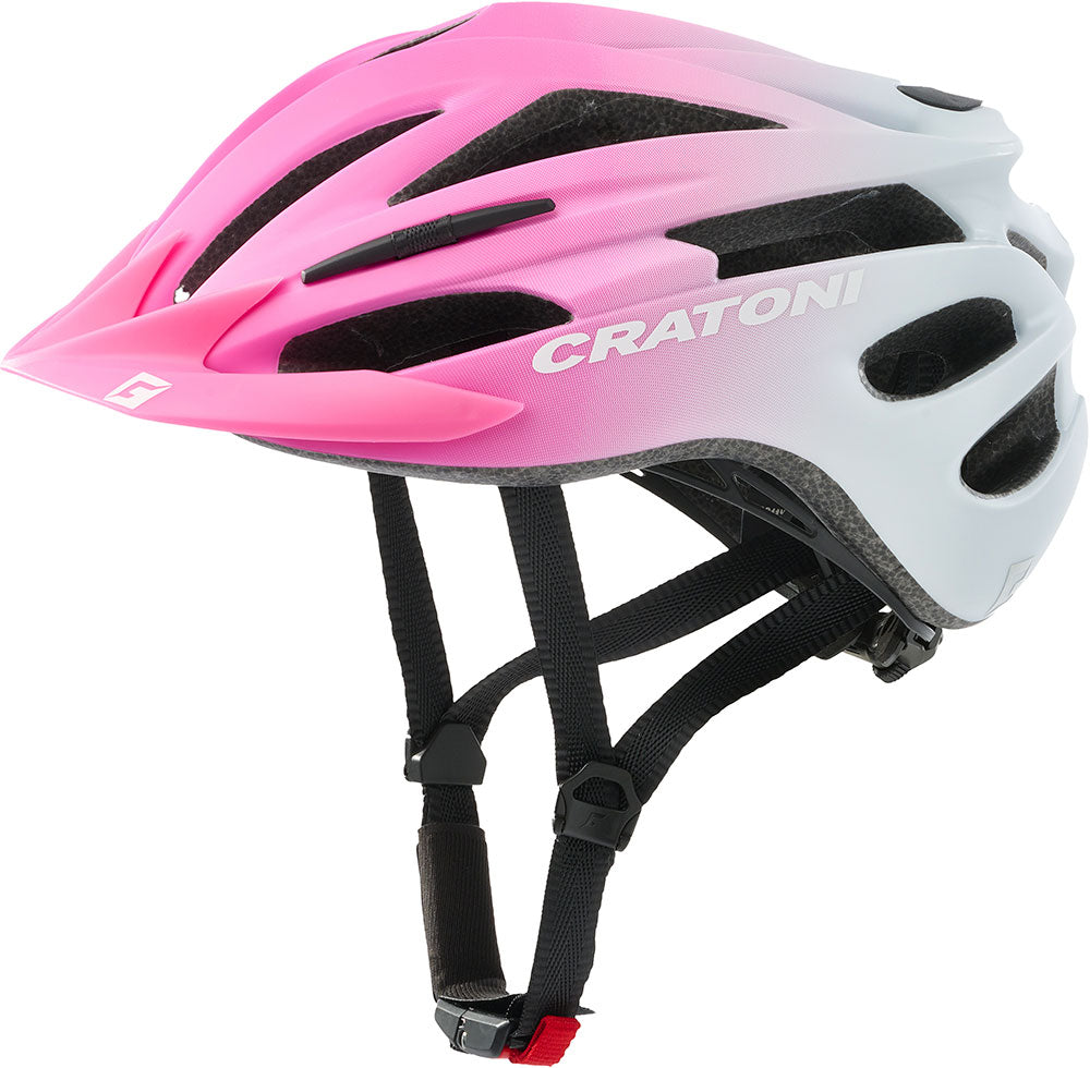 Helm Cratoni Pacer Jr. Roze-Wit Mat Xs-S