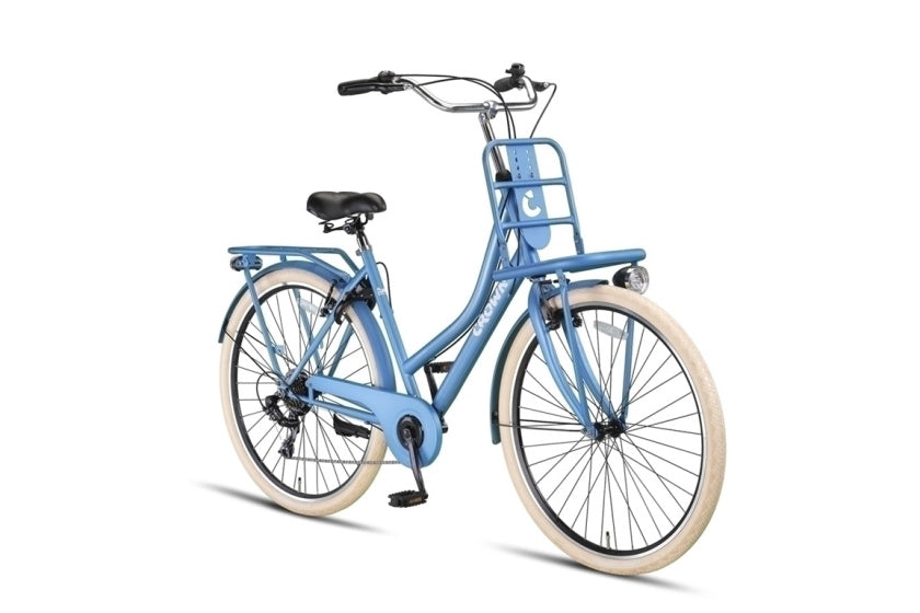 Crown berlin 28 inch 53 cm dames 7v v-brakes blauw