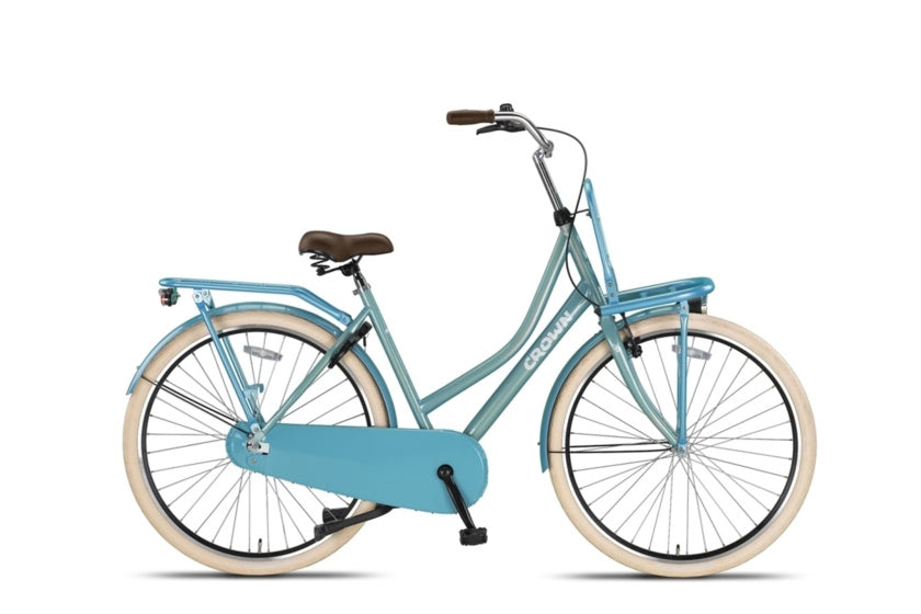 Crown holland 28 inch 53 cm dames terugtraprem lichtblauw