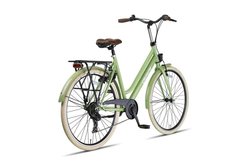 Crown new york 28 inch 53 cm dames 7v v-brakes groen
