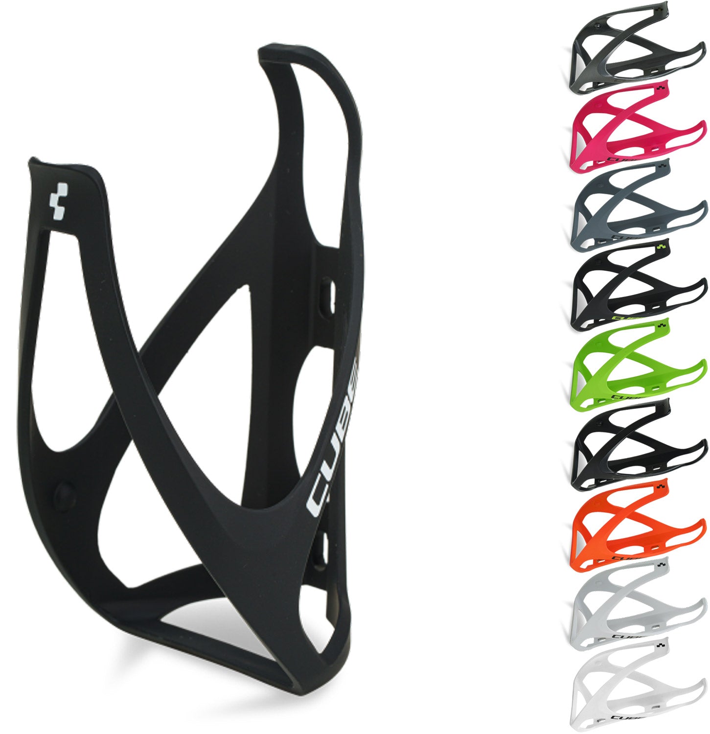 Cube hpp bottle cage | matt black'n'glossy black