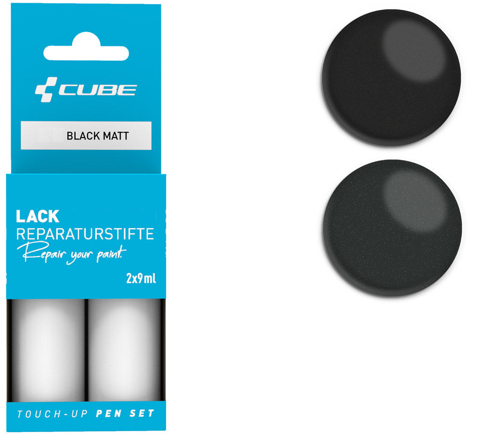 Cube touch-up pen set black matt | #2371