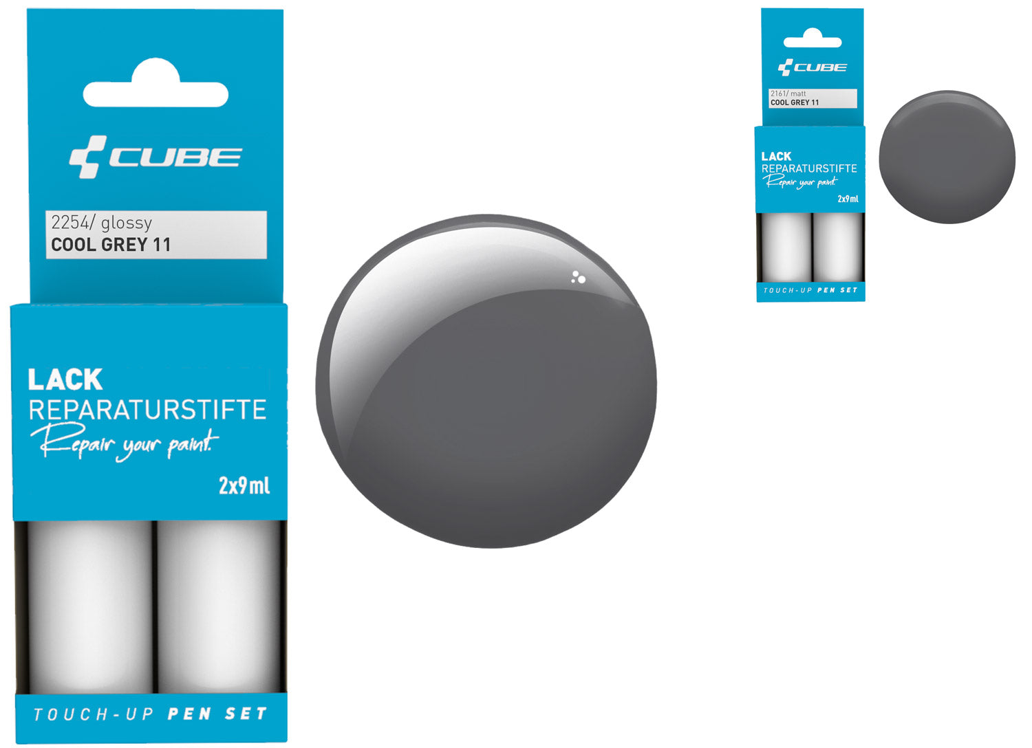 Cube touch-up pen set cool grey 11 | glossy