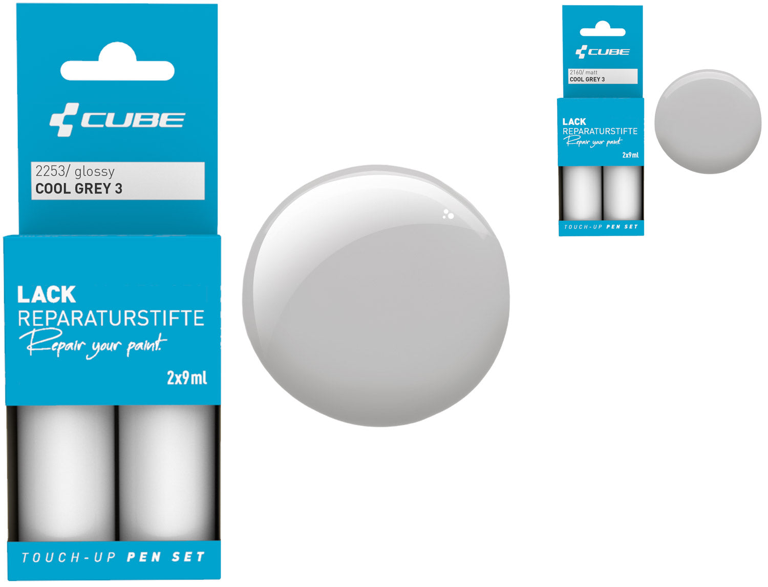 Cube touch-up pen set cool grey 3 | matt