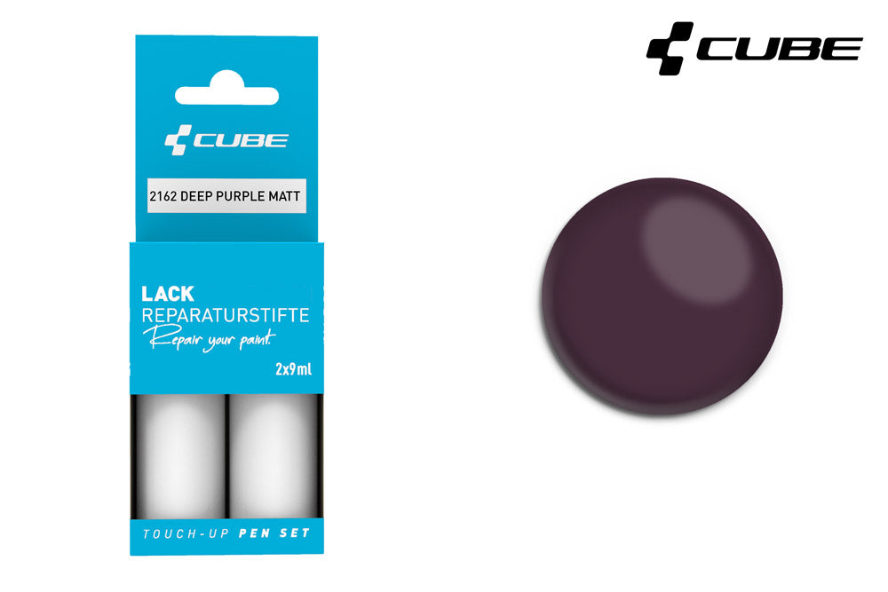 Cube touch-up pen set deep purple matt