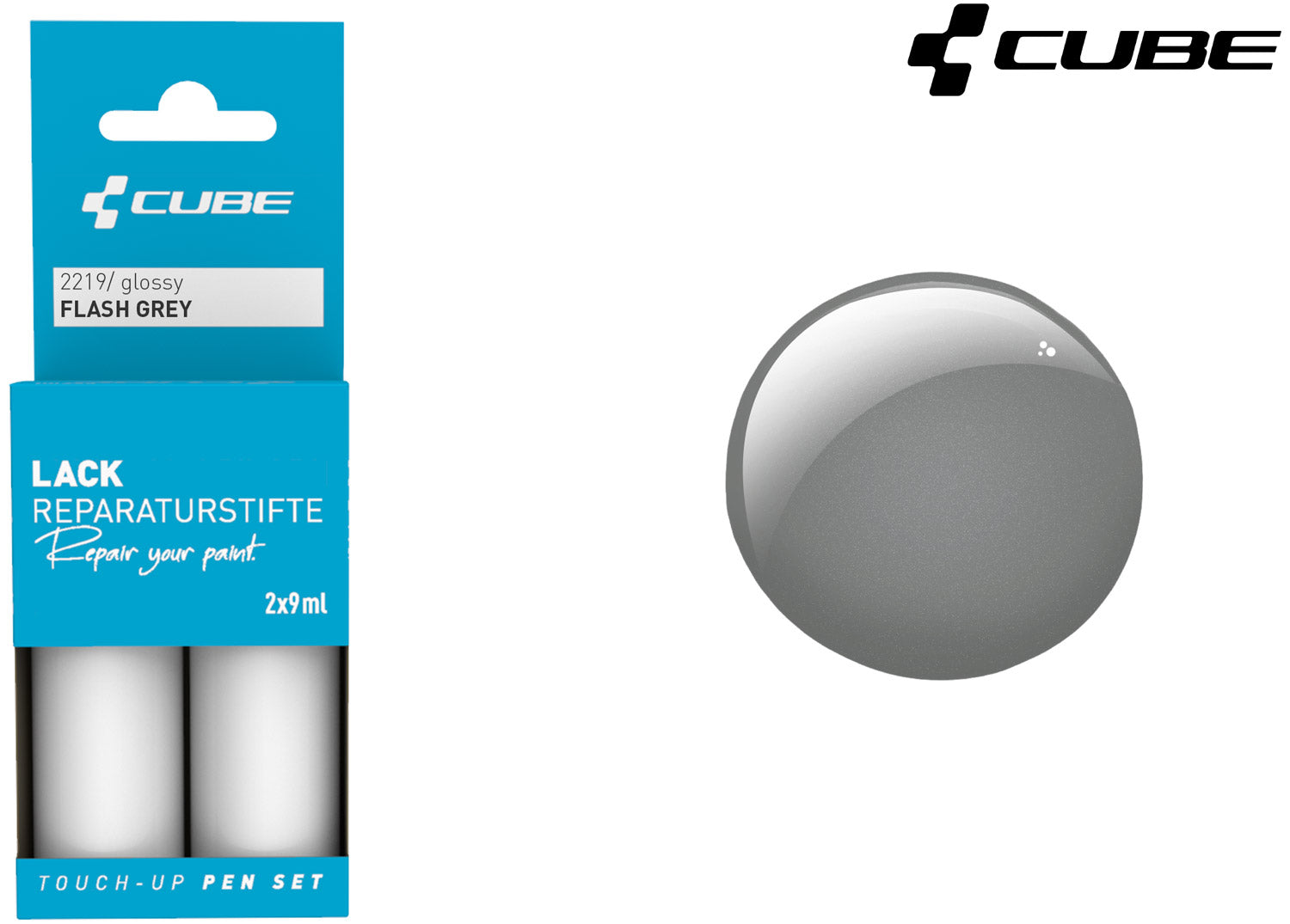 Cube touch-up pen set flash flash grey | matt